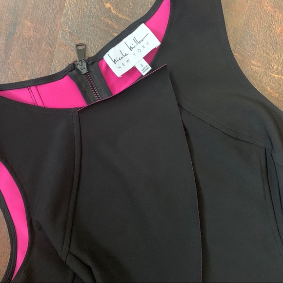 NWOT Nicole Miller Ruffle shift dress - Picture 3 of 6